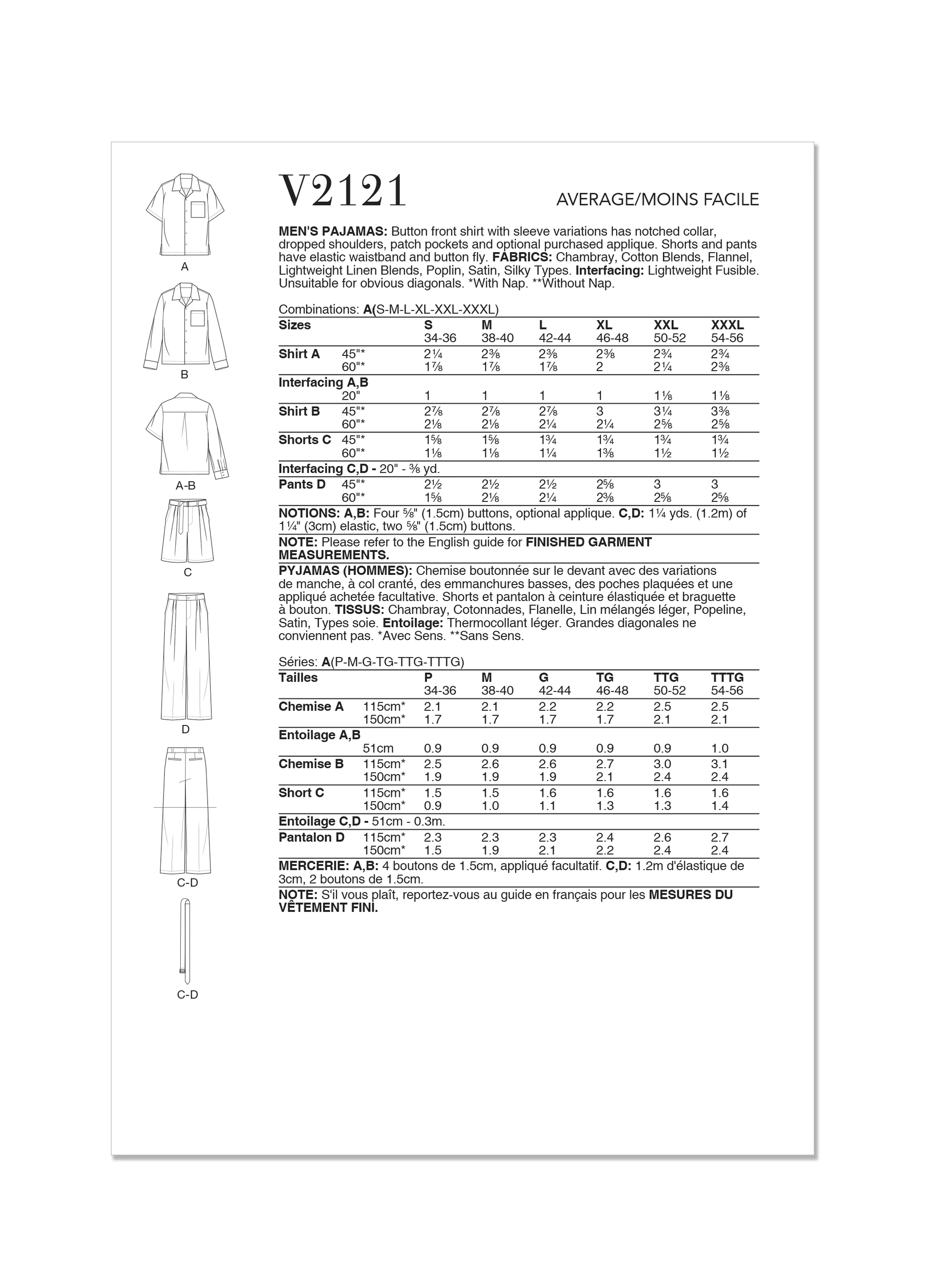 Vogue Men's Pyjamas V2121 - Image 11