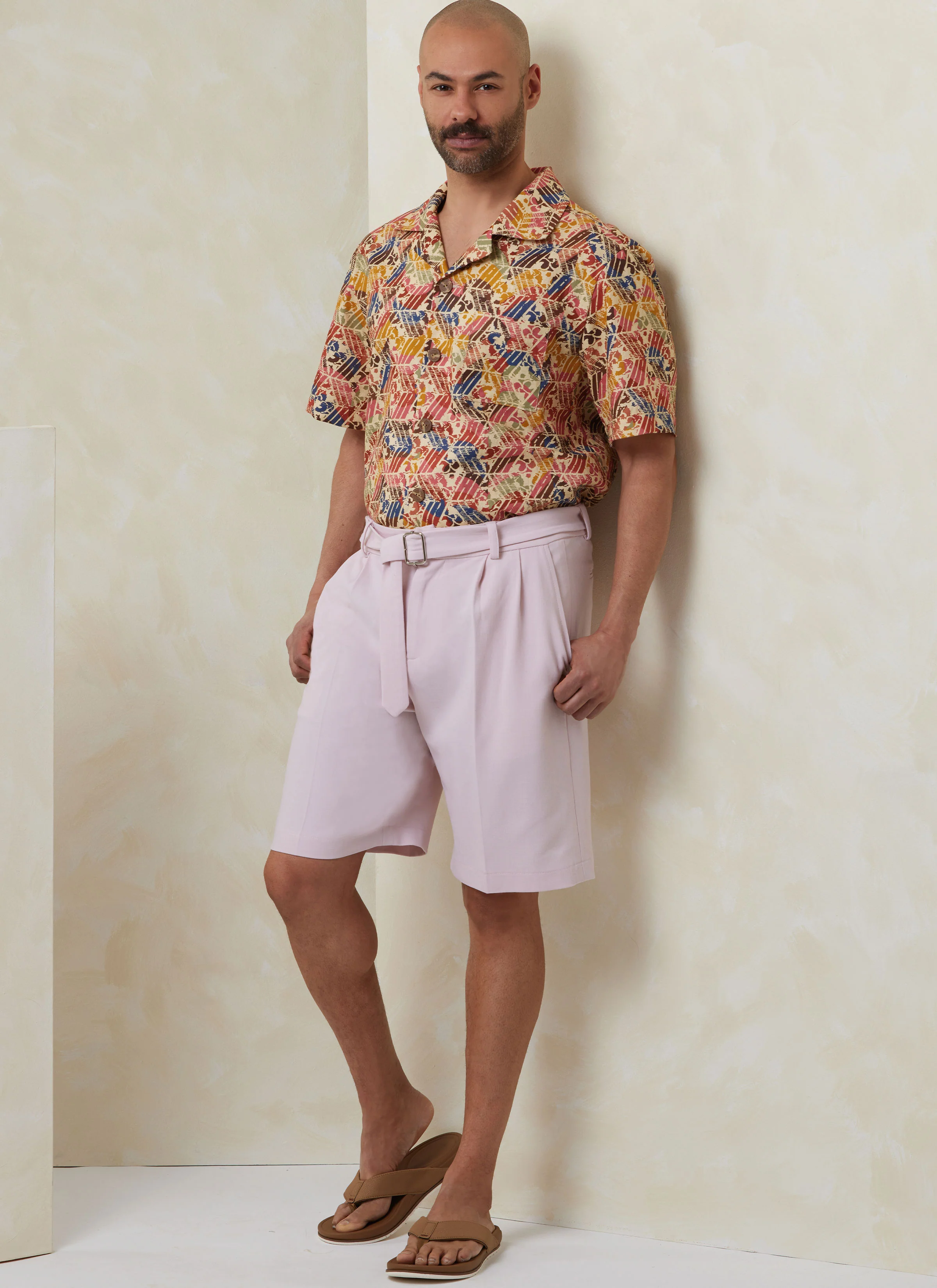 Vogue Men's Shirt, Shorts, Trousers and Belt V2120