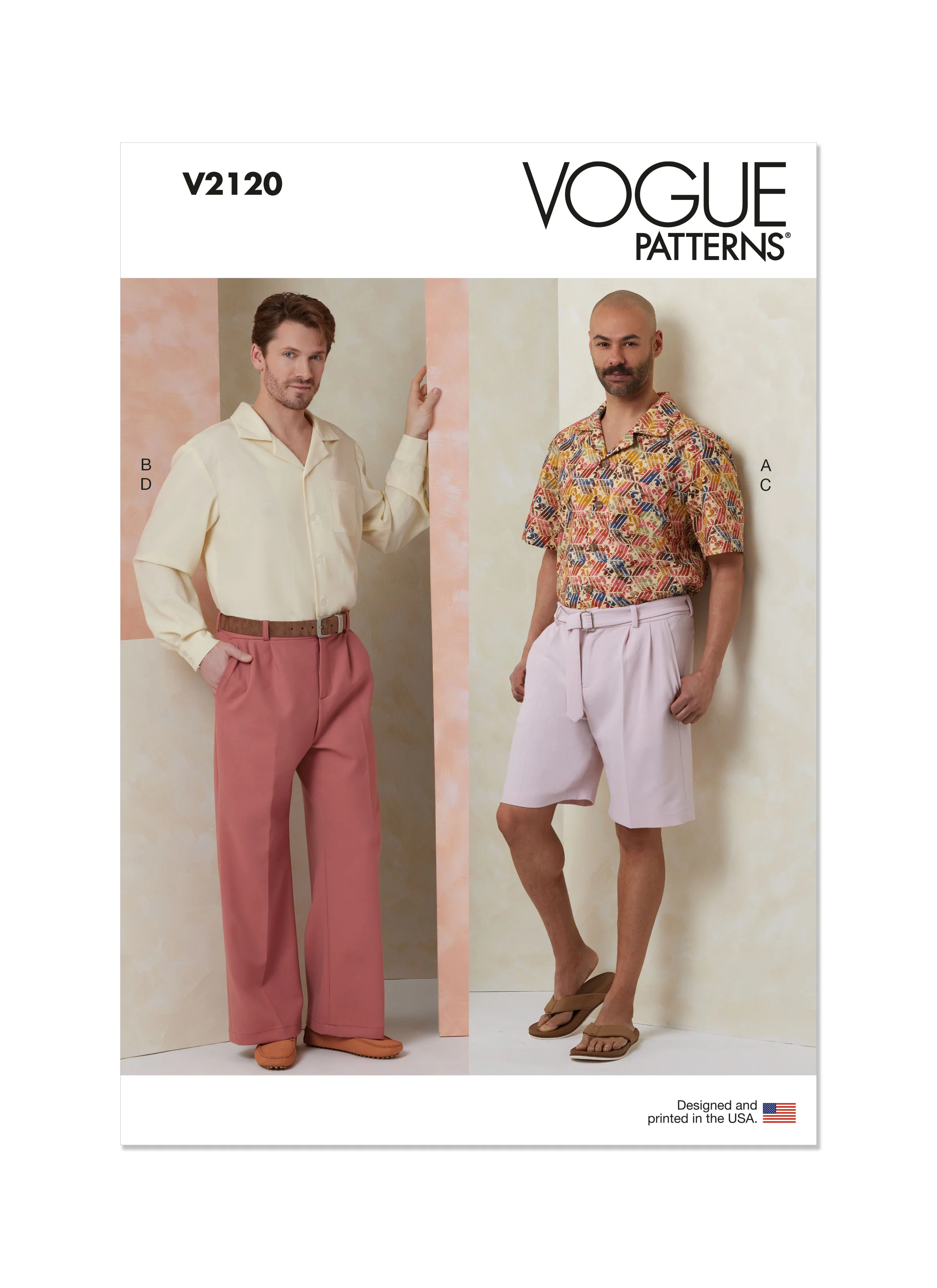 Vogue Men's Shirt, Shorts, Trousers and Belt V2120 - Image 2