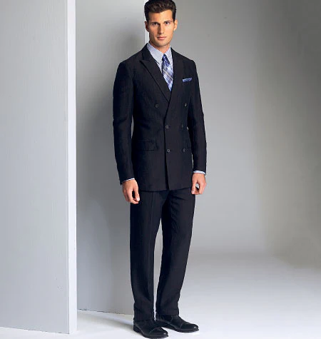 Vogue Men's Suit V8988 - Image 4