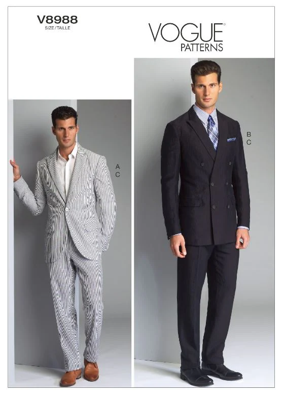 Vogue Men's Suit V8988 - Image 6
