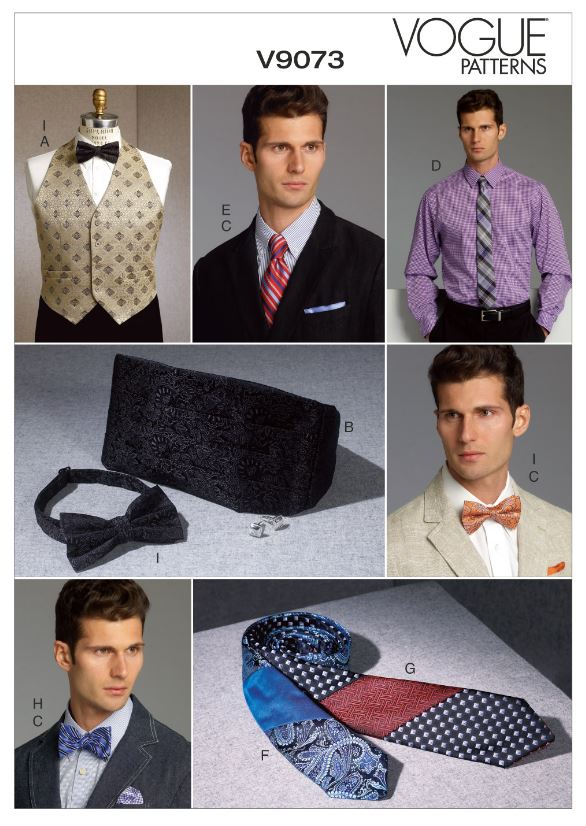 Vogue Men's Waistcoat and Accessories V9073 - Image 6
