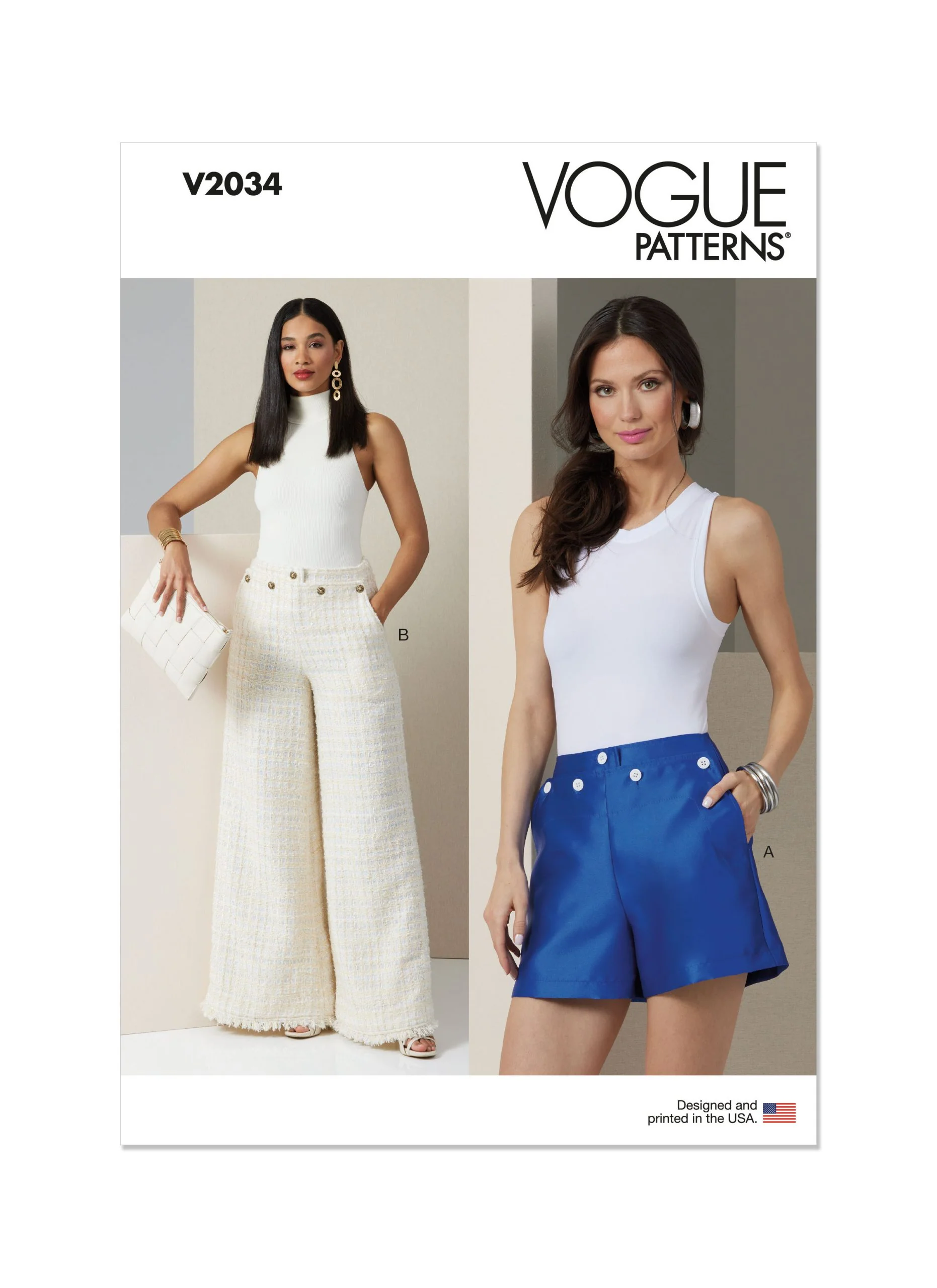 Vogue Shorts & Trousers V2034 - Image 2