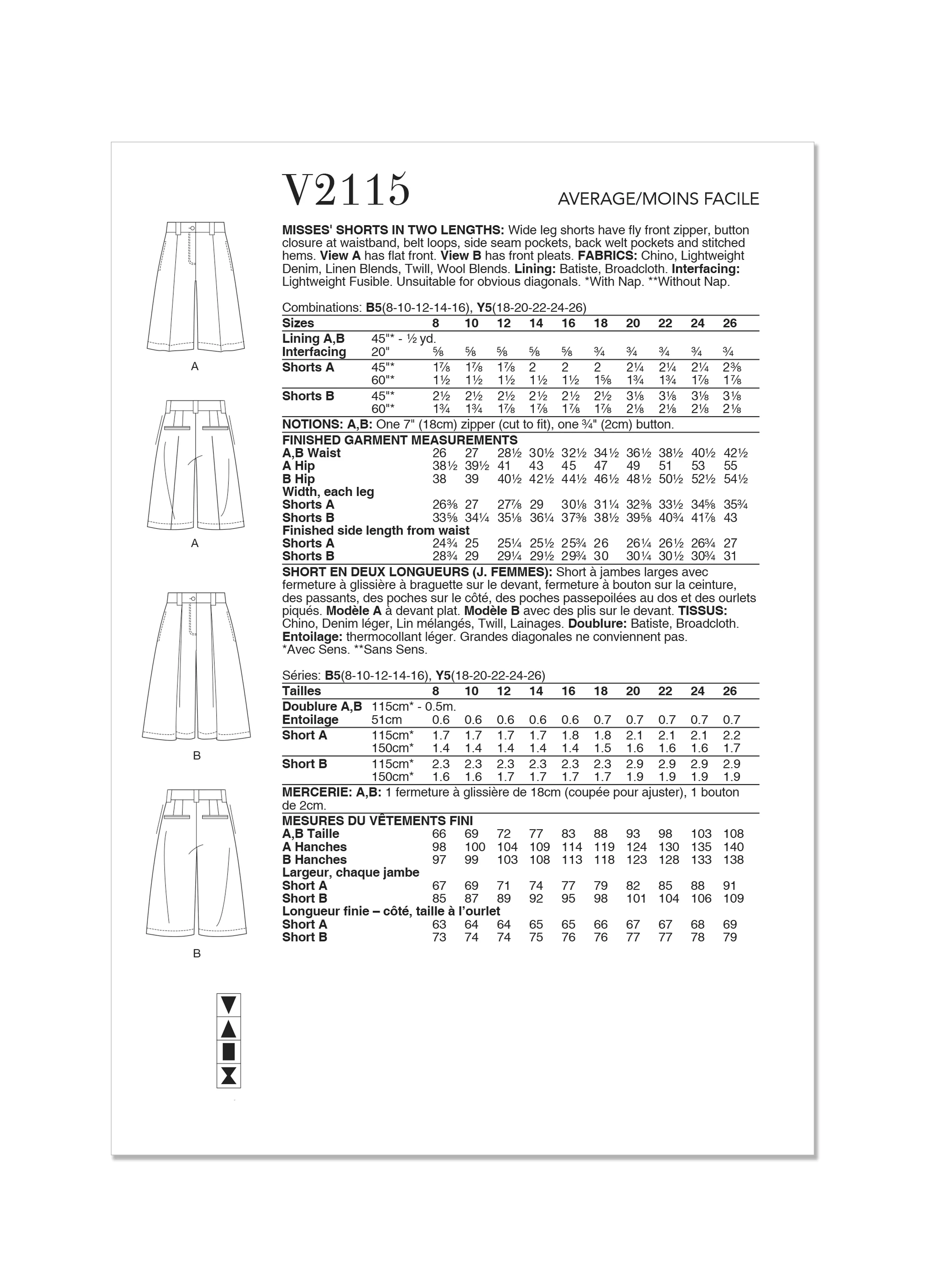 Vogue Shorts V2115 - Image 9