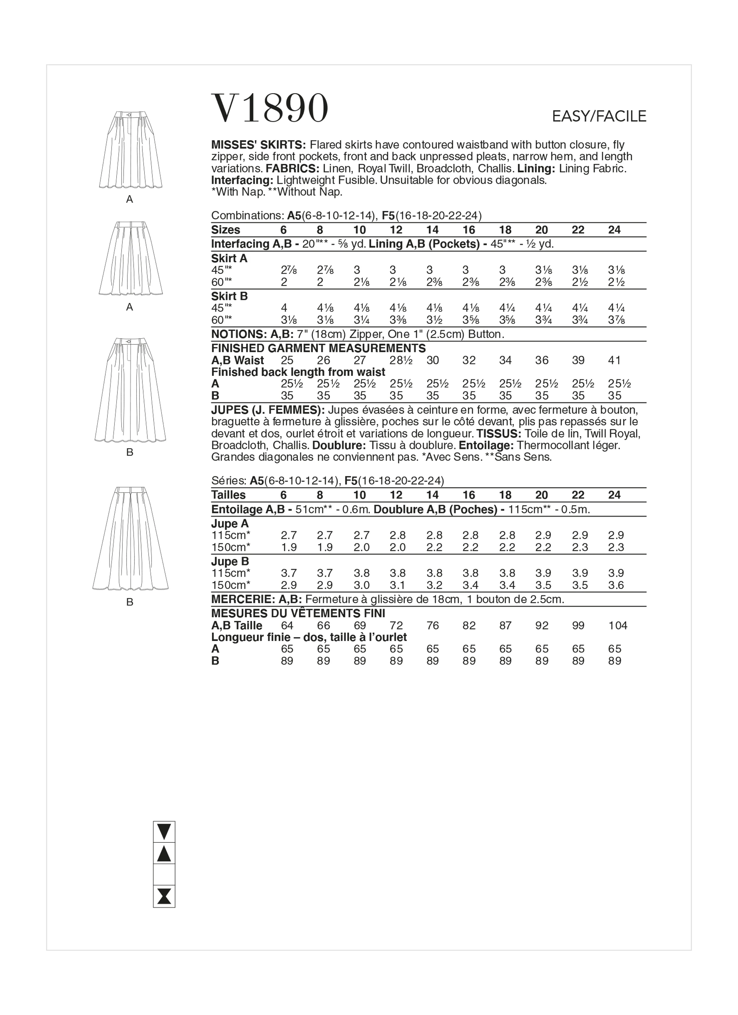 Vogue Skirts V1890 - Image 9