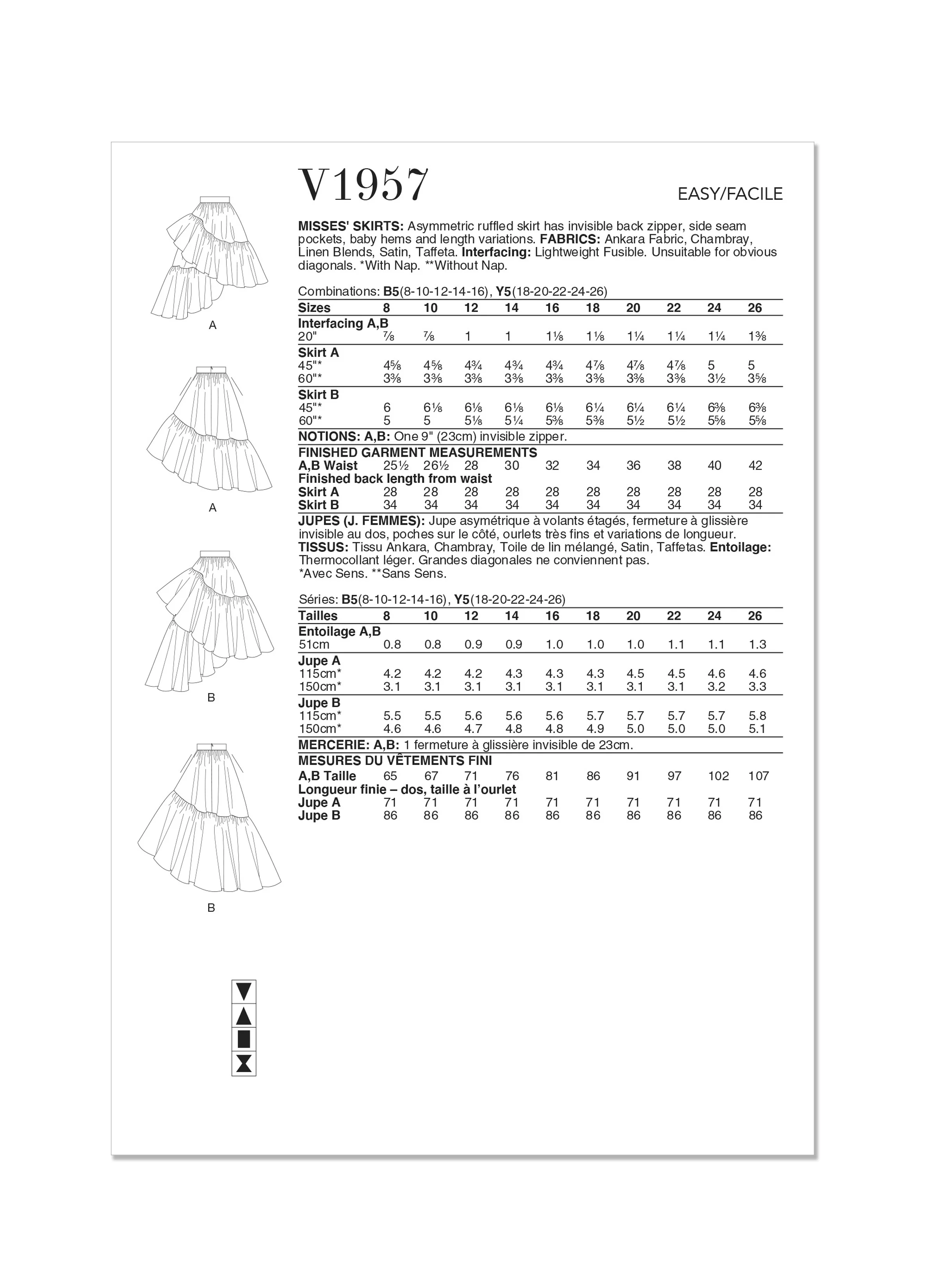 Vogue Skirts V1957 - Image 7