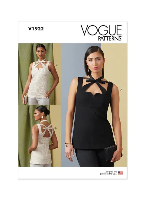 Vogue Sleeveless Tops V1922 - Image 2