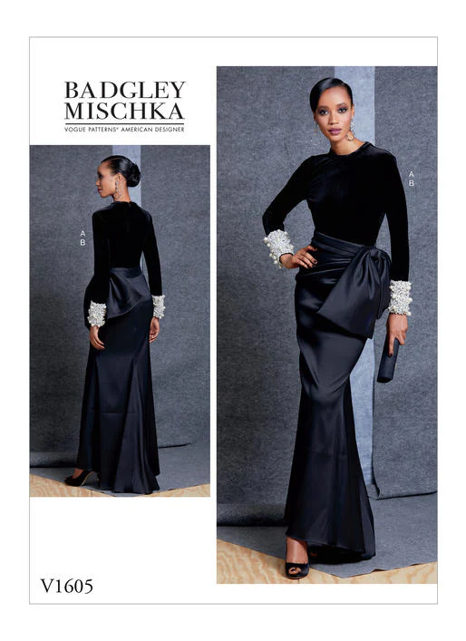 Vogue Top and Skirt V1605 - Image 2