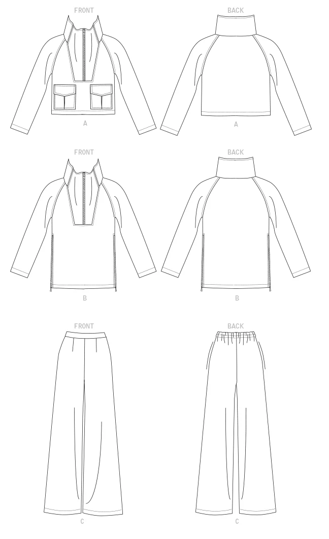 Vogue Top and Trousers V1642 - Image 4