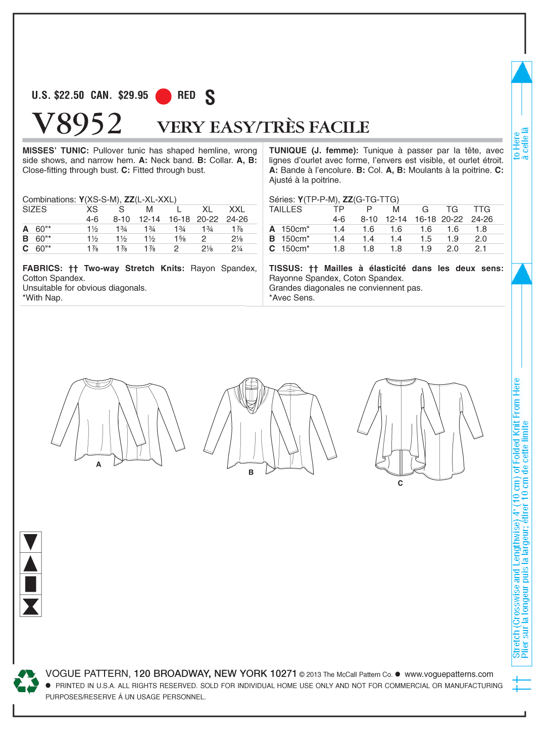 Vogue Top V8952 - Image 7