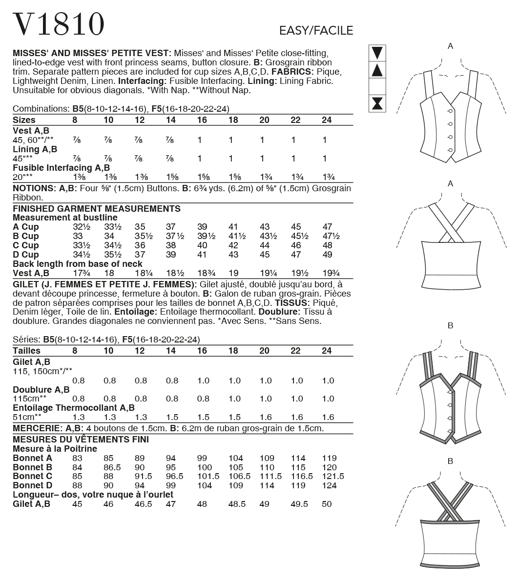 Vogue Tops V1810 - Image 7