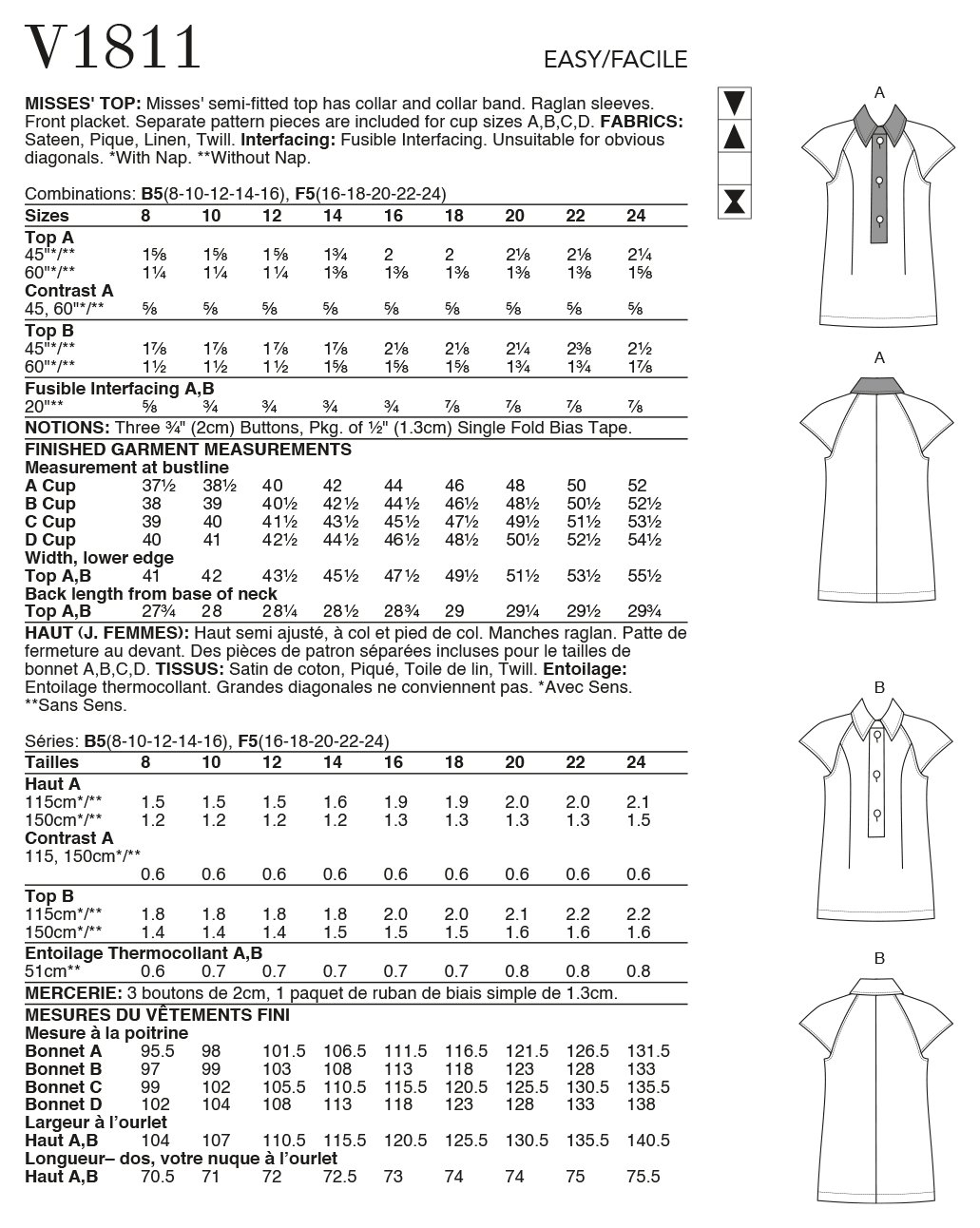 Vogue Tops V1811 - Image 7