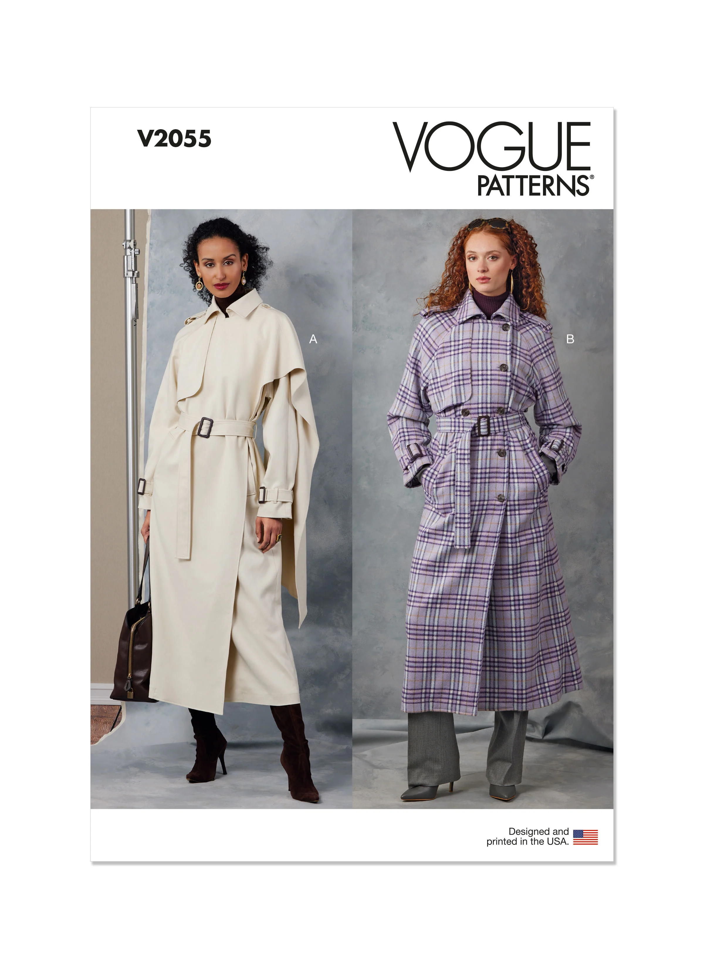 Vogue Trench Coat V2055 - Image 2