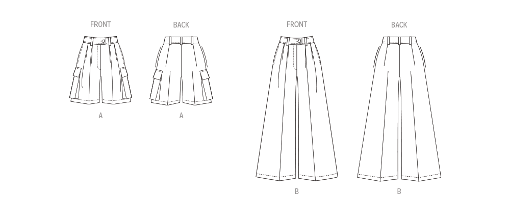 Vogue Trousers and Shorts V1958 - Image 6