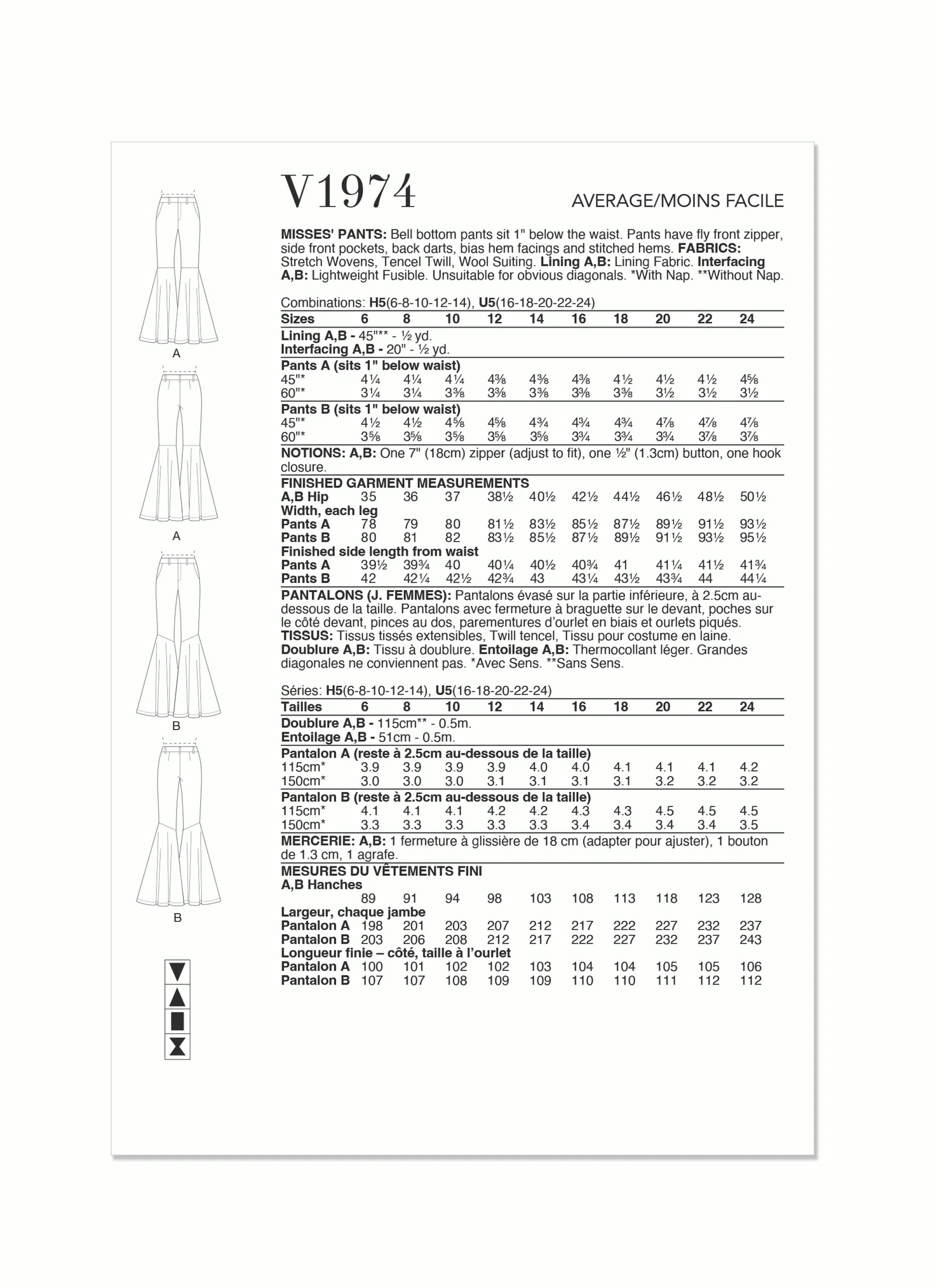 Vogue Trousers V1974 - Image 7