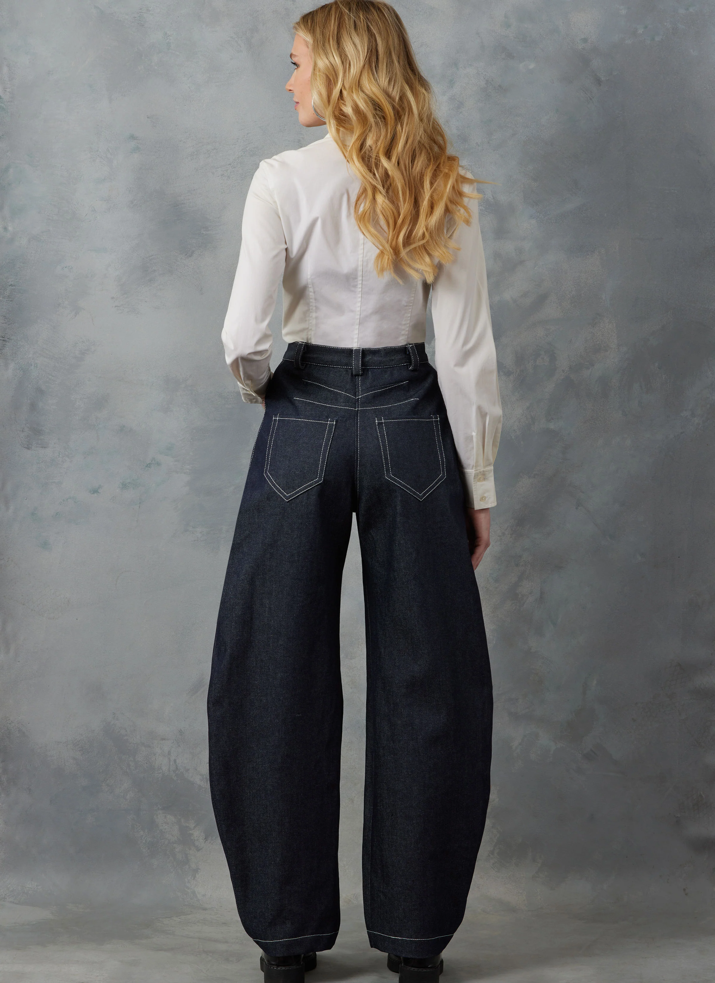 Vogue Barrel Trousers V2051 - Image 4
