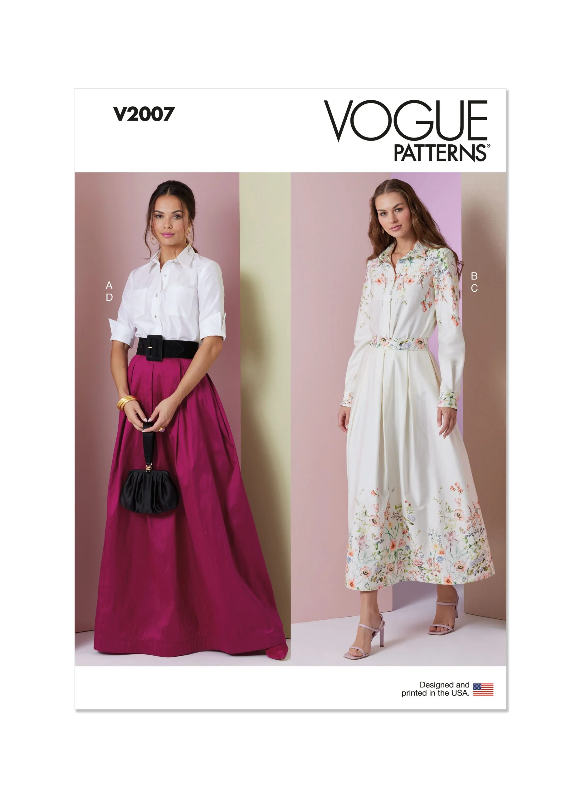 Vogue Two Piece Dress V2007 - Image 2
