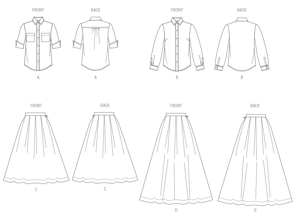Vogue Two Piece Dress V2007 - Image 6