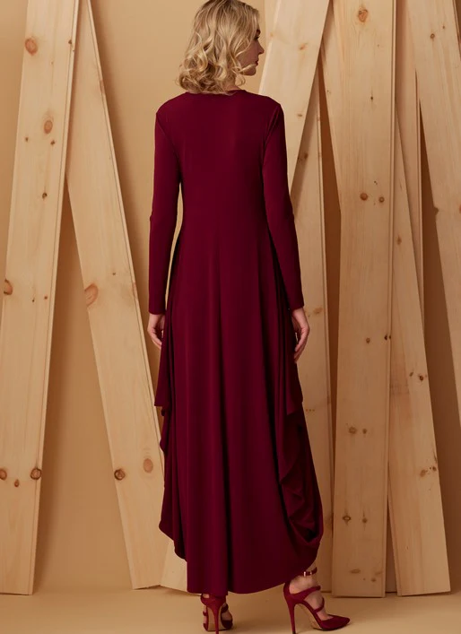 Vogue V-Neck Dress V9268 - Image 4