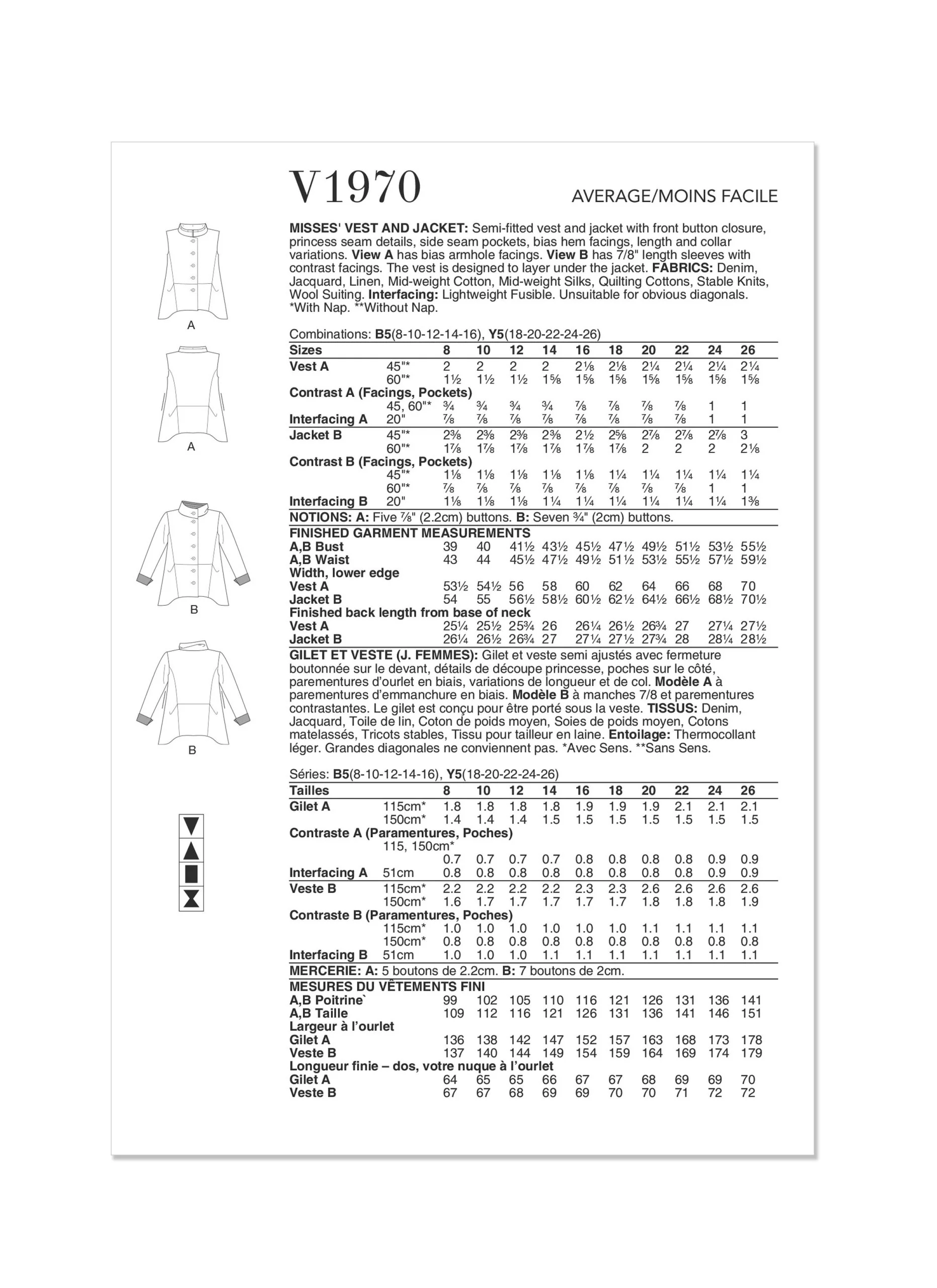 Vogue Vest & Jacket V1970 - Image 9