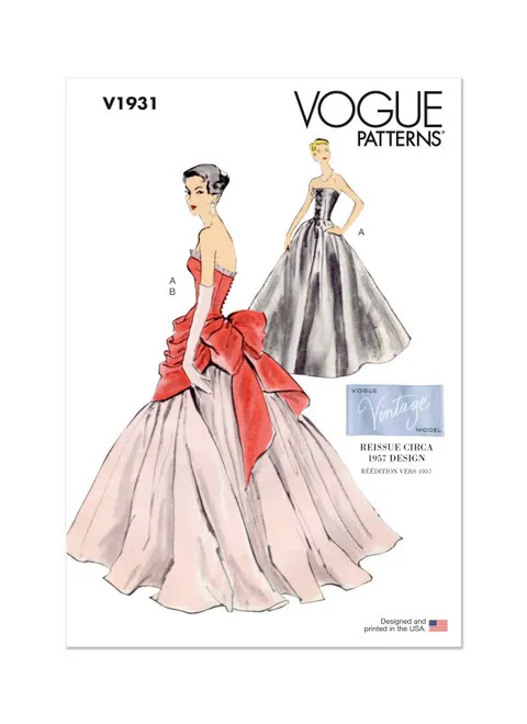 Vogue Vintage Ballgown V1931 - Image 2