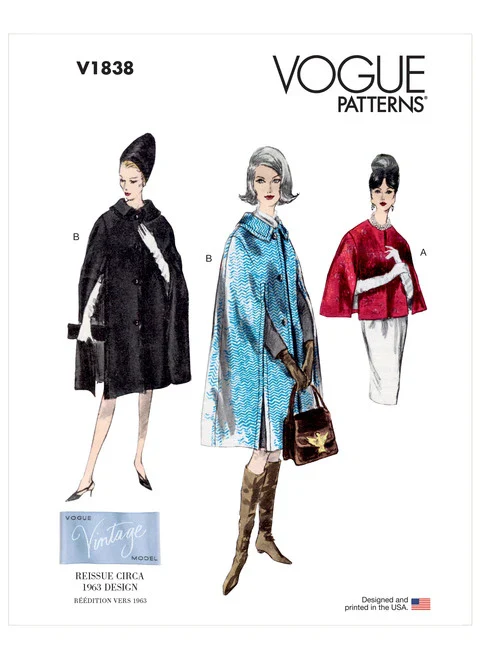 Vogue Vintage Capes V1838 - Image 2