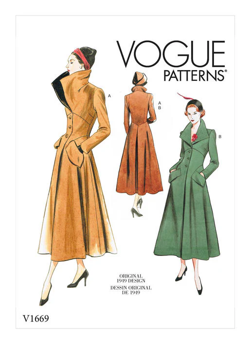 Vogue Vintage Coat V1669 - Image 7