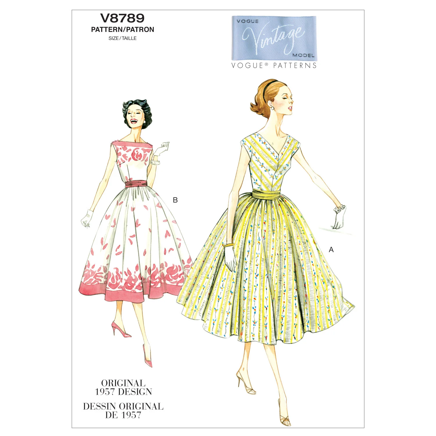Vogue Vintage Dress V8789 - Image 2