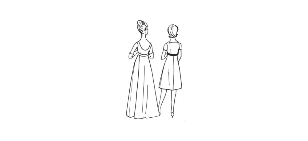 Vogue Vintage Evening Dress V1965 - Image 3