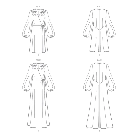 Vogue Wrap Dresses V1928 - Image 7