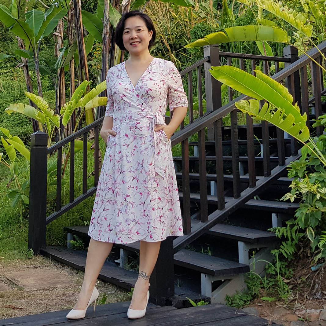 Wardrobe by Me Ava Wrap Dress - Image 4