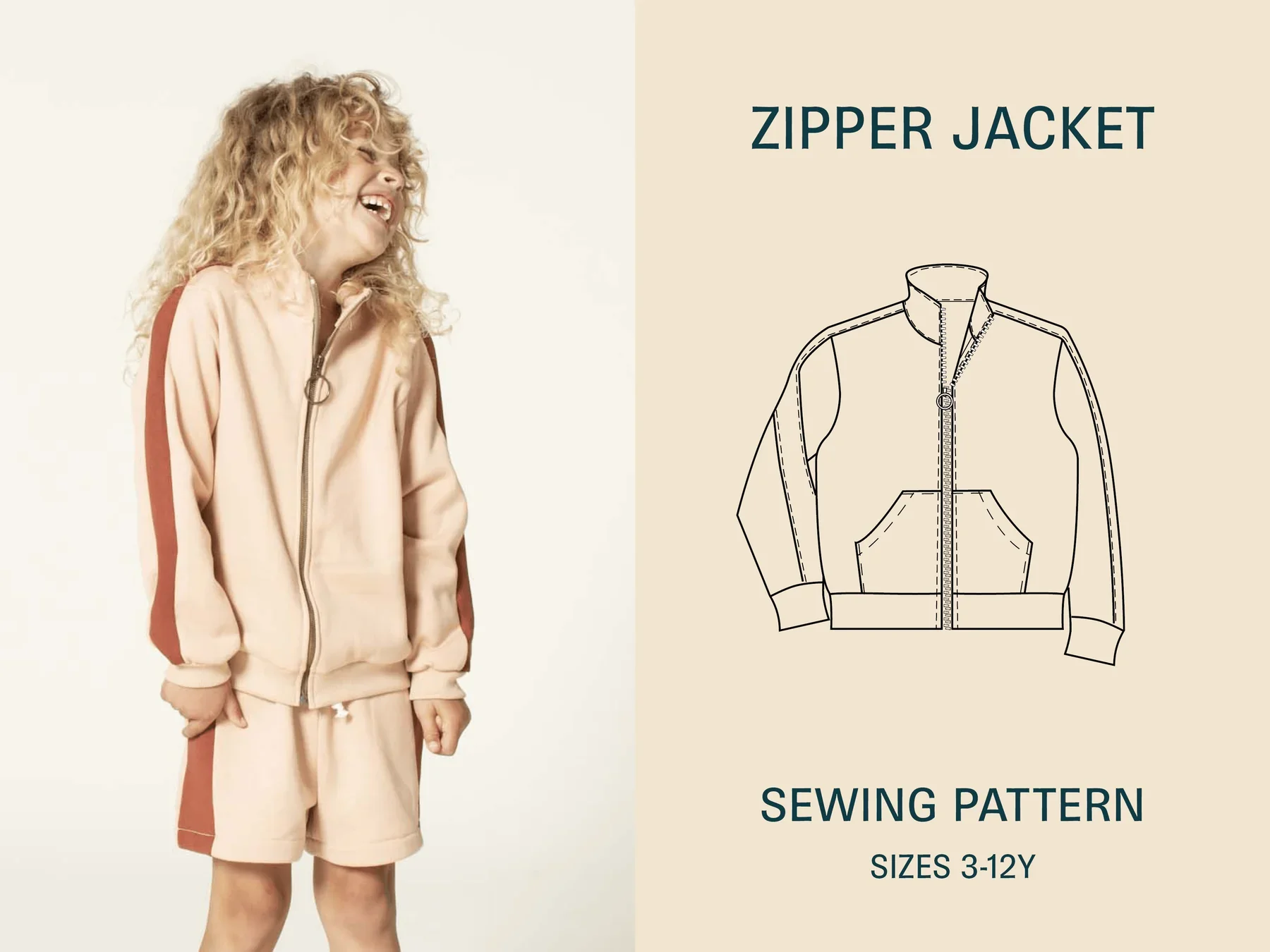 Wardrobe by Me Children's Zipper Jacket - Image 7
