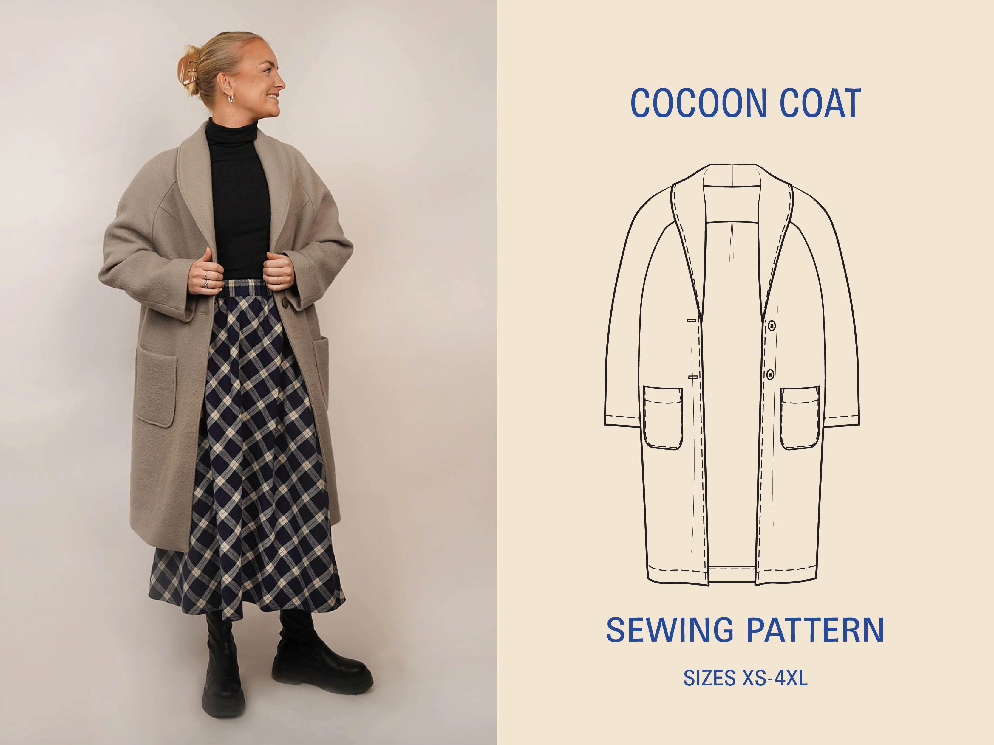Wardrobe by Me Cocoon Coat - Image 9