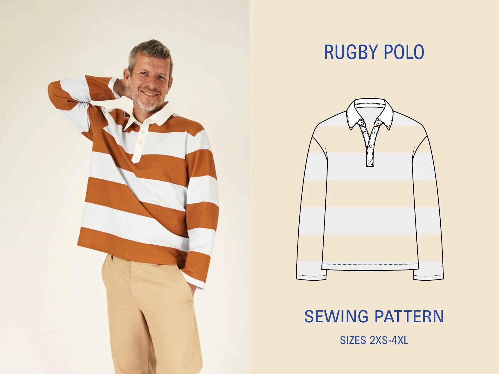 Wardrobe by Me Men's Rugby Polo Shirt - Image 8