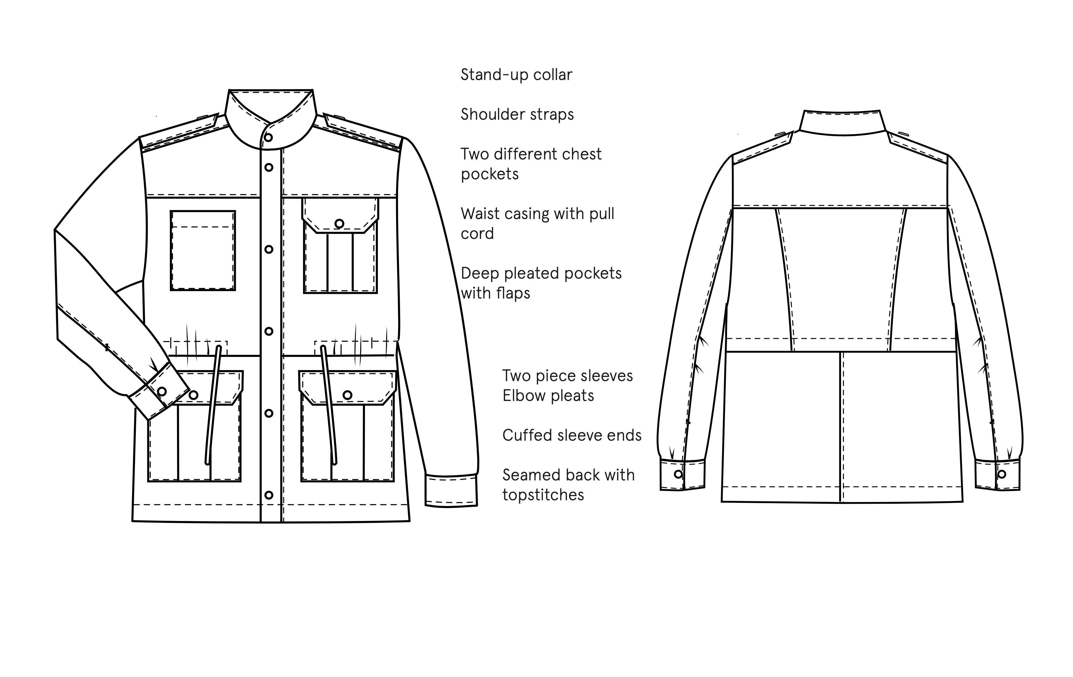 Wardrobe by Me Men's Utility Jacket - Image 7