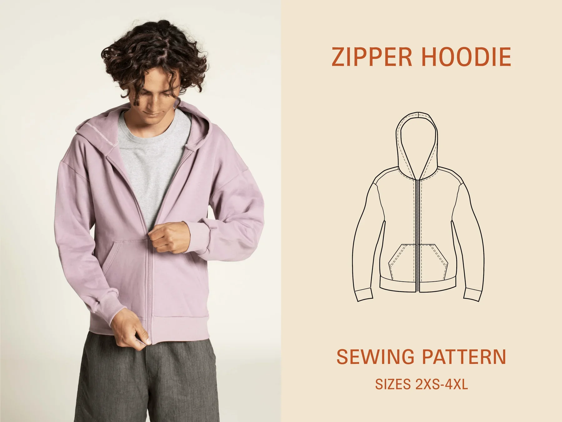Wardrobe by Me Unisex Zipper Hoodie - Image 7