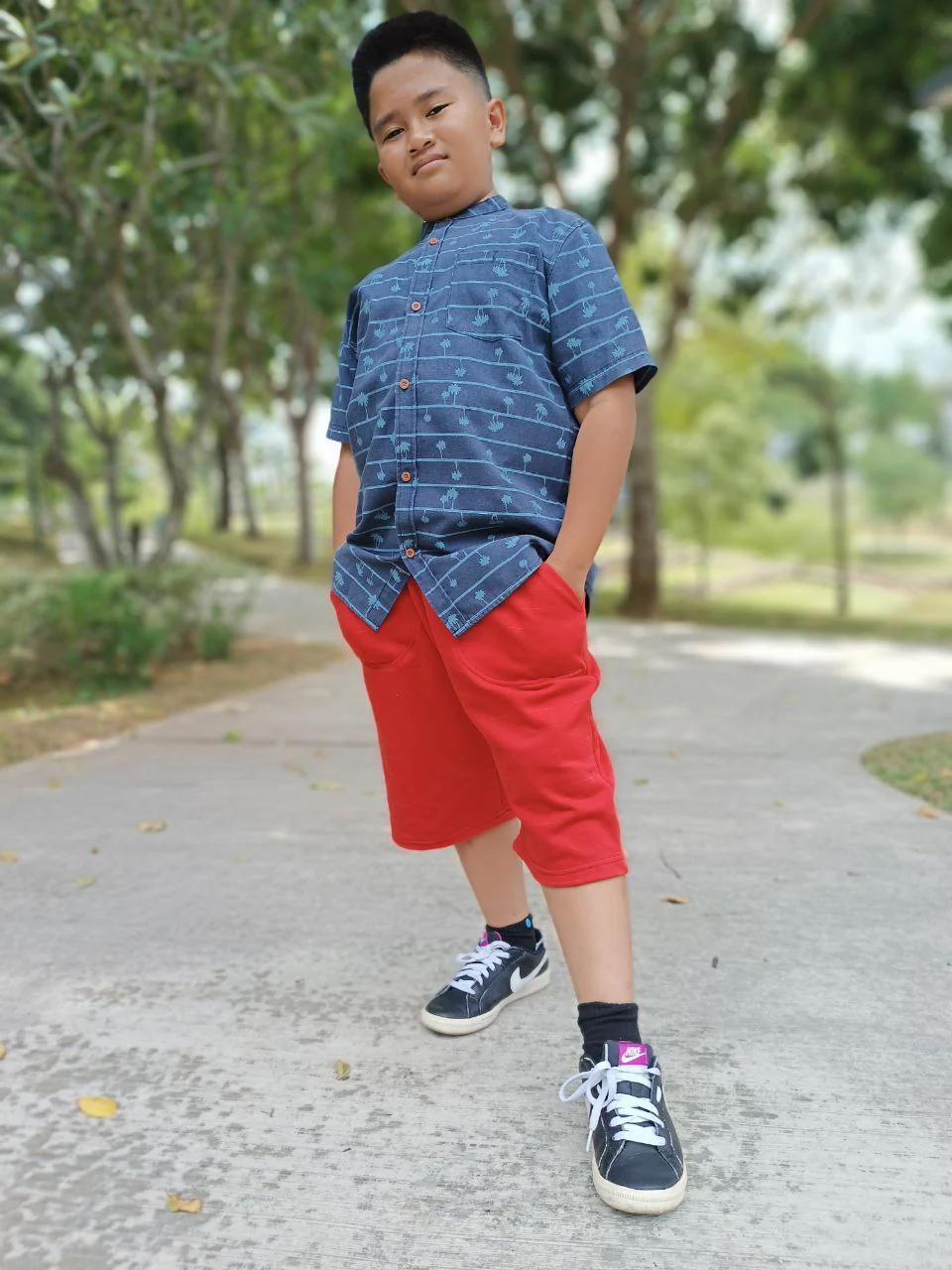 Waves & Wild Teen Boys' Shoreline Shorts - Printed copy shop (+£5.00)