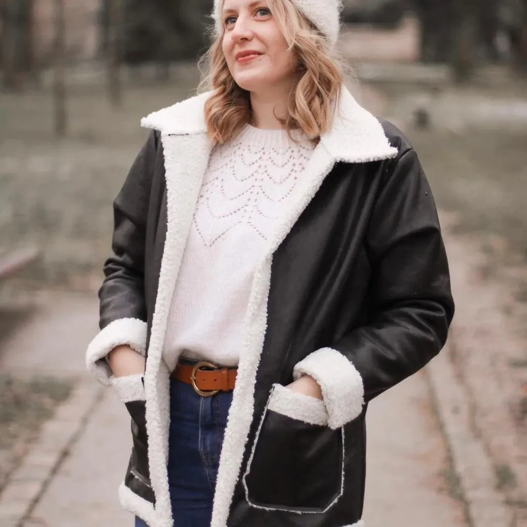You Made My Day Sweet Winter Biker Jacket - Printed copy shop (+£7.00)